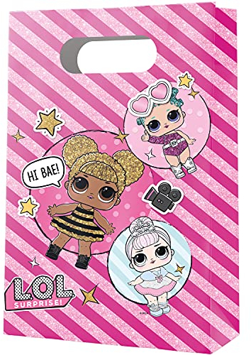 Procos 91510 - Partytüten LOL, Kindergeburtstag, Mitgebe-Taschen, Tüten