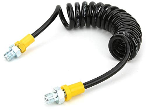 KIMISS 1.5m compresor de aire flexibles, conexiones resistentes espiral manguera flexible Tubo 63mpa alta presión para la bomba de aire del compresor 30 MPa