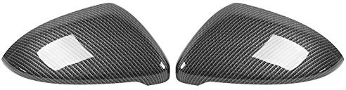 Aukson Rearview Wing Mirror Cover, Mirror Trim 2pcs Carbon Fiber Style Cap mk7 wing mirror cover mk7 carbon fibre wing mirror
