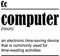 Computer-Definition-Wanddekoration, Kunstdruck auf weißem Hintergrund, 20,3 x 25,4 cm, ungerahmt, tolles Geschenk für Codierungs- und Informatik-Enthusiasten