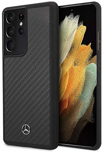 Mercedes-Benz hardcase Dynamic Line Hülle für MEHCS21LRCABK S21 Ultra G998 schwarz Carbon, 83512