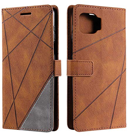 SONWO Case for Moto G 5G Plus Case, Premium Leather Flip Wallet Case Magnetic Closure Card Slots Kickstand Phone Case for Moto G 5G Plus, Brown