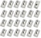 100 Stück T Nutmuttern M6 Gleitmuttern Nutensteine Nut 6 Nut 8 Europäischer, T Muttern Hammerkopfmutter mit Kugel, Kohlenstoffstahl Schiebe T Nut Mutter für Aluminiumprofil