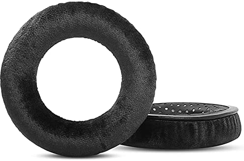 DowiTech Comodi cuscinetti di ricambio per cuffie, compatibili con cuffie Beyerdynamic DT 990 Pro DT 770 Pro, nero, tessuto, memory foam