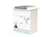 WEBABY - Wickelkommode White Panda | 3 Schubladen | 79 x 65 x 92 cm | Abnehmbarer Wickeltisch inklusive