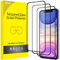 JETech Protector de Pantalla Cobertura Completo para iPhone 11/iPhone XR 6,1 Pulgadas, Borde Negro, Cristal Vidrio Templado 9H Amigable para Funda, HD Transparente, 3 Unidades