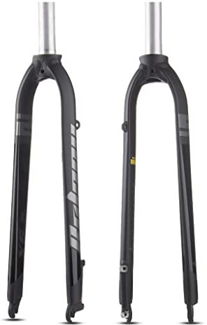 LHHL Forcelle Rigide Mountain Bike 26/27,5/29 Pollici 1-1/8 Forcella MTB Freno A Disco Rigido in Lega di Alluminio Tubo Dritto da 28,6 Mm Forcella Bici Corsa MTB Ultraleggera 800 G