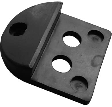 Torstopper Türstopper Boden 150 x 130 mm für Rolltore Drehtore und schwere Türen Türpuffer Bodenanschlag verzinkter Stahl und Gummi