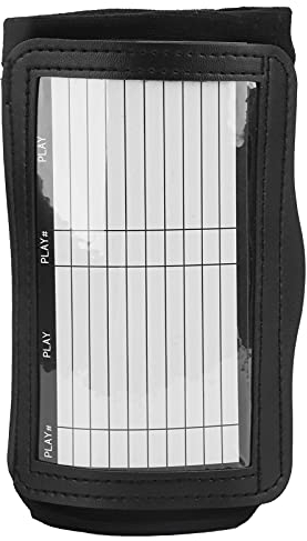 Soccer Board Wristband, Wrist Coach Football Wristband Board Fold Transparent Cover Raining Assistant Football Board Wrist Sleeve für Rugby, Softball und Tennis