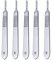 5 Pieces Stainless Steel BP Handle No.3 Scalpel Handles Surgical Sign Craft Card Making Cutter Podiatry Dental Medical Vet Students