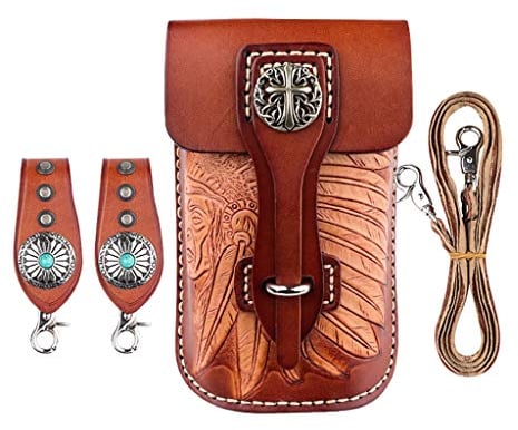 Custodia per fondina da parrucchiere in pelle per forbici da barbiere, borsa per attrezzi per capelli da salone, borsa porta attrezzi per taglio di capelli professionale per cintura da spalla per pa