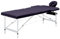 vidaXL Massagetisch Klappbar 3 Zonen mit Tragetasche Therapie Massageliege Massagebank Kosmetikliege Therapieliege Massage Liege Aluminium Lila
