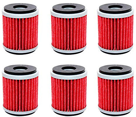 Moto Filtro Olio for GAS GAS EC250 4T 250 Fantic Caballero 125 Motard LC 125 2008 Fantic Caballero 200 200 2011-2015 (Color : 6pcs)