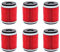Moto Filtro Olio for GAS GAS EC250 4T 250 Fantic Caballero 125 Motard LC 125 2008 Fantic Caballero 200 200 2011-2015 (Color : 6pcs)