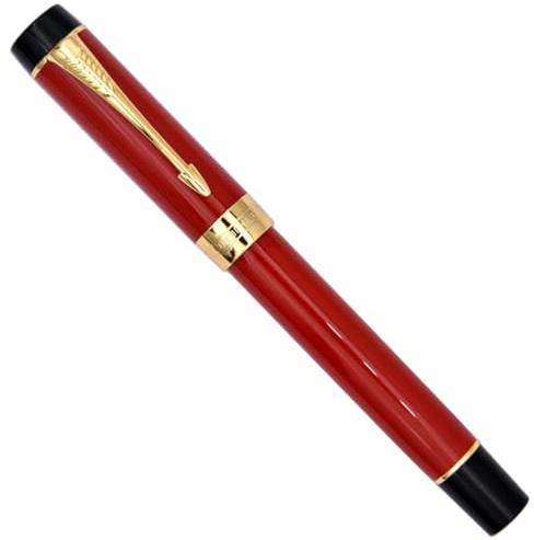 Ranvi Jinhao 100 Fountain Pen,Fine Nib,Solid Color,Red