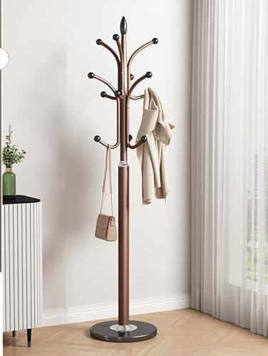 Portemanteaux pour Entrée,Porte-Manteau sur Pied, Portant à Vêtement en Métal,Hauteur 180 cm,avec 6 Crochets,Portant à vêtements sur Pied en Forme d'arbre,pour Entrée,Couloir