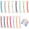 15Pcs Adjustable Cord Bracelets for Jewelry Making,15Colors Nylon Twisted Cord Bracelet Making Nylon Cord Chain Link Bracelet with Brass Adjustable Nylon Cord Bulk for DIY Jewelry Making Supplies