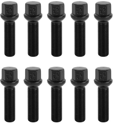 TUCKBOLD 20 Stück Radschrauben Radbolzen M14x1,5mm,45mm Schaftlänge Verlängerte Bolzen für Porsche 911 Boxster Cayenne für VW Amarok Multivan Touareg Transporter Bus