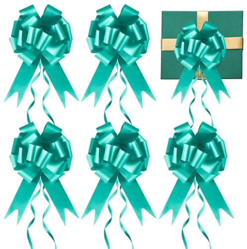 Prmape 30 Pcs Geschenkschleife Tiefgrün, Schleife Hochzeit Geschenk, Weihnachtsgrün Auto Schleifen für Hochzeit für Hochzeit Geburtstage Geschenkverpackung Auto Deko Tüten Zuckertüten