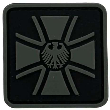 Patchlab Veteranenabzeichen Veteran Bundeswehr Deutschland PVC Morale Patch Respekt Solidarität Heer Marine Luftwaffe mit Hakenklett