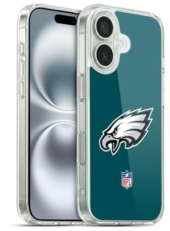 Head Case Designs Offizielle NFL Einfarbig Philadelphia Eagles Logo Gelhülle [Militärischer Schutzgrad] Kompatibel Mit Apple iPhone 16 Und Kompatibel Mit MagSafe