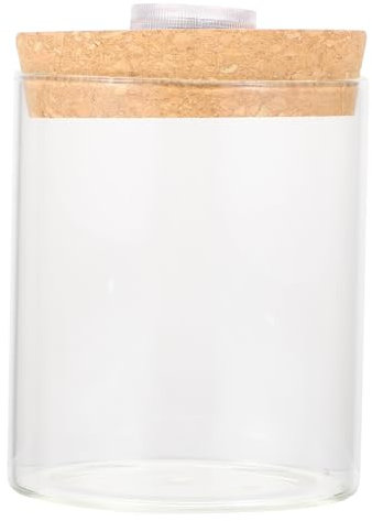 Alipis Zylindrischen Fisch Tank Mini Flasche Borosilikatglas Licht Wohnkultur Landschaft