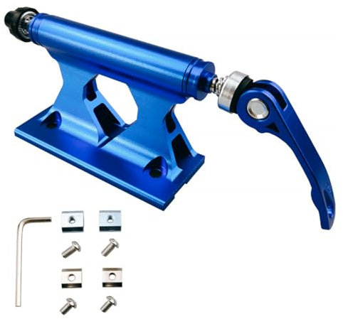 Suammiitstrieadea Support de fixation pour fourche avant de vélo VTT - En alliage d'aluminium - Support de support de stationnement - Bleu