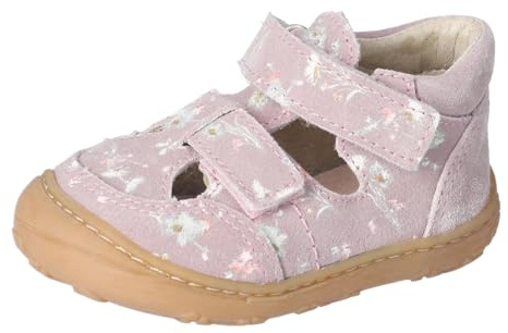 RICOSTA Mädchen Kletthalbschuhe ENI, Baby und Kleinkinder Lauflernschuhe, Weite: Mittel, lose Einlage, Sneaker, Klettverschluss, Malve (320), 22 EU