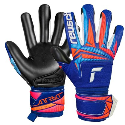 Reusch Torwarthandschuhe Erwachsene | langlebiger Grip & Starke Haltbarkeit | atmungsaktiv, für Training & Spiel, für Kunstrasen, Naturrasen & Hartplatz, Größe 7-11, Attrakt Infinity Evolution NC