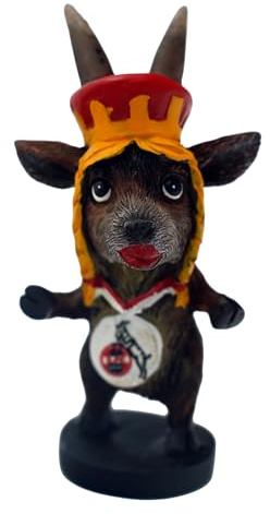 Hennes als Kölner Dreigestirn, Sammlerfigur für 1. FC Köln Fans (Jungfrau) | Hennes verbindet FC-Fanfigur und Kölner Dreigestirn und eignet sich als dekorativer Sammlerakzent für Tisch oder Regal.