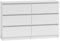 WHATSIZE ENTERPRISE – Moderna – Large Chest of Drawers – Contemporary 6 Drawer Wide Dresser, Bedside Drawers & Night Stand - Office, Lounge & Bedroom Furniture Storage Cabinet, White
