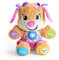Fisher-Price la sœur de Puppy Eveil Progressif jouet bébé, peluche interactive, plus de 50 chansons et 3 niveaux, version française, 6 mois et plus, FPP52