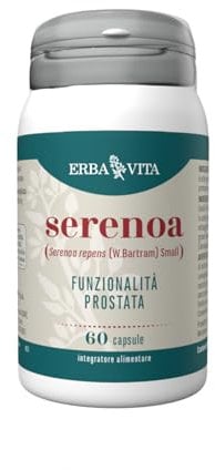 ERBA VITA Integratore Alimentare di Serenoa, 60 Capsule, per Salute della prostata