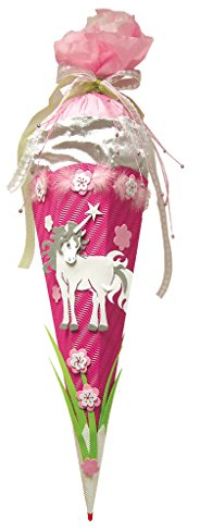 Roth Moosgummi-Schultüte Einhorn - Bastelset 68 cm eckig Verschluß: Krepp mit Roth Spitze