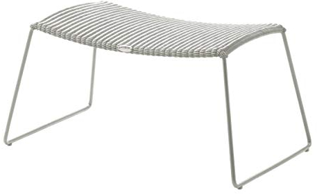 Cane-line® - Breeze Hocker (5369), weiß-grau