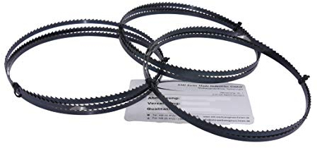 SMI 3er SET Holz-Bandsägeblatt 1400 x 6 x 0,5 mm 6 ZpZ für Atika Westfalia CMI, Einhell TC-SB 200/1, Einhell BM 200, Scheppach HBS30 Sägeband