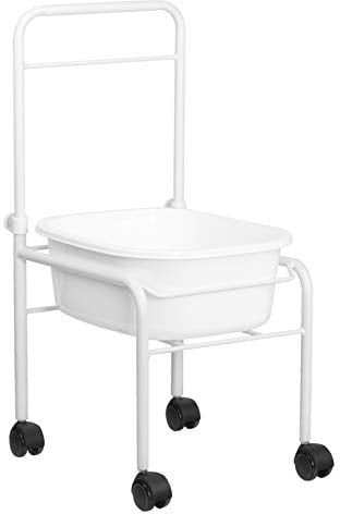 Activeshop Fussbadewanne Weiss auf rädern