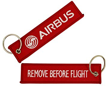 Schlüsselanhänger AIRBUS/REMOVE BEFORE FLIGHT