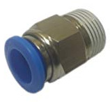 Pneumatik Druckluft Steckverbinder Steckverschraubung Verbinder Fitting (Schlauch Ø 4mm - Gewide 1/8)
