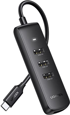 UGREEN Hub USB C con 4 Puertos 5Gbps OTG Adaptador Ladrón Tipo C Compatible con iPhone 16 Plus MAX, MacBook Pro Air M2 M1, iPad, Galaxy S24 Ultra