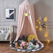 RAILONCH Betthimmel Babybett, Kinder Moskitonetz Spitze Baldachin, Mädchen Prinzessin Himmelbett Bettvorhang für Spiel Lesen Schlafzimmer Ankleidezimmer (Nebelrose)