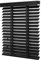 Ventanara® Holzjalousie 50mm Holz Jalousie Matt Jalousette Echtholz (90 x 250 cm, schwarz)