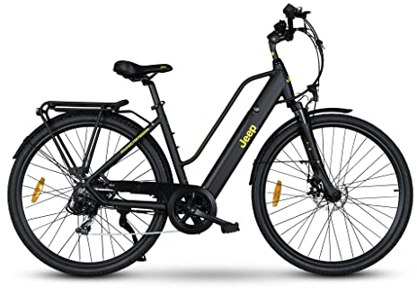 Jeep Unisex – Erwachsene TLR 7010 E-Bike, Schwarz, 28 inches
