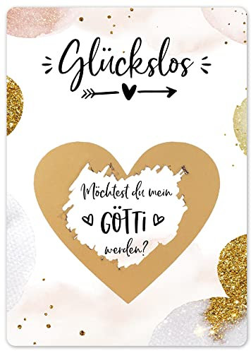 Joli Coon Götti fragen Rubbelkarte - Möchtest du mein Götti werden - Patenonkel fragen - Willst du mein Patenonkel werden