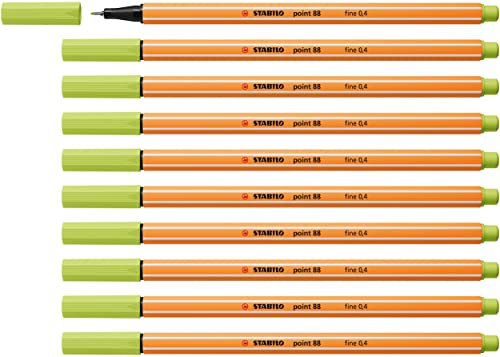 STABILO - Fineliner - point 88-10er Pack - limettengrün