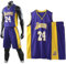 Louenth Canottiera Basket Uomo, Maglietta Basket, Pantaloncini Uomo, Set di Uniformi da Pallacanestro, Magliette da Pallacanestro per uomo(Viola, 3XL)
