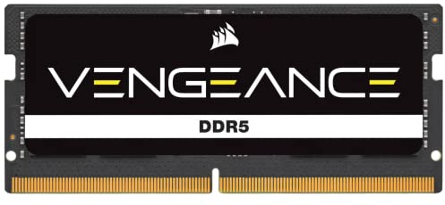 CORSAIR VENGEANCE SODIMM DDR5 RAM 8GB (1x8GB) 4800MHz CL40 Intel XMP Compatibile iCUE Memoria per Computer - Nero (CMSX8GX5M1A4800C40)