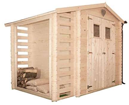 AVA - Abri de jardin avec bois de pin 265 x 250 cm