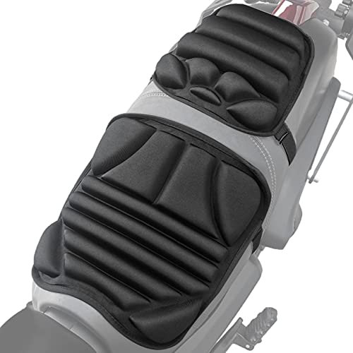 Cojín De Asiento De Motocicleta - Cojín De Cojín De para Asiento De Motocicleta | Funda De Asiento Amortiguadora Transpirable para Avanzados, Conductor, Carretera De Montaña, Viaje Largo