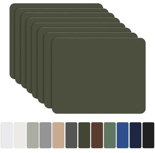 OAZ Nylon Selbstklebende Patches, 8 Stück 20x15cm Selbstklebender Wasserdichte Reparatur Patch, Nylon Flicken Selbstklebend Armeegrün, für Zelte, Daunenjacke, Schlafsack, Tasche